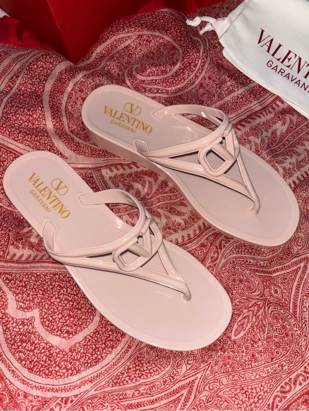 Valentino Vlogo PVC slide sandals size 40 NIB Authentic